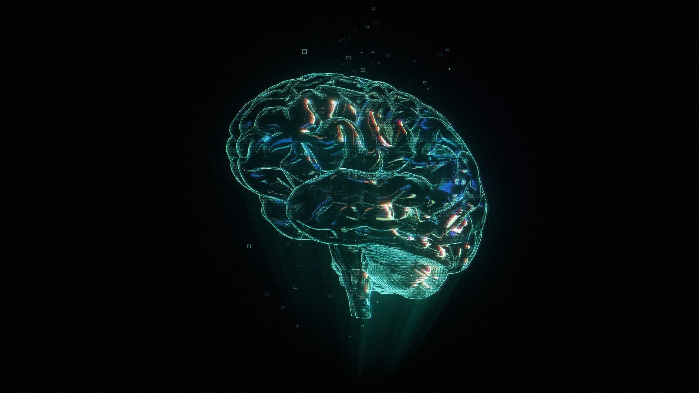 Abstract brain imagery representing neuroscience and applied research