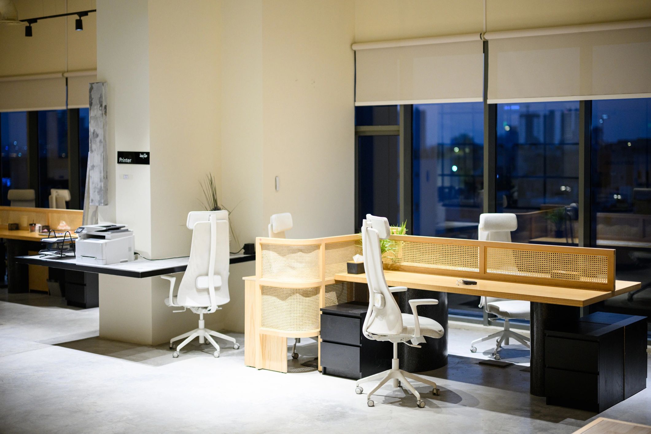 Modern architectural training environment with clean professional lines